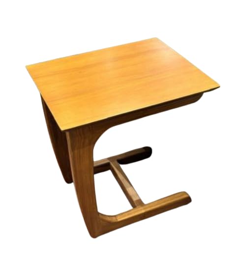Wooden C-Shape Laptop Table