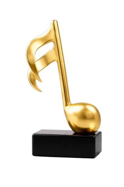 Gold Music Note Figurine
