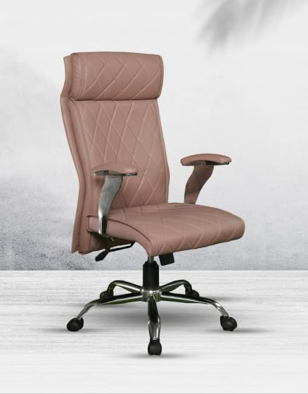 Beige Quilted Executive Chair
