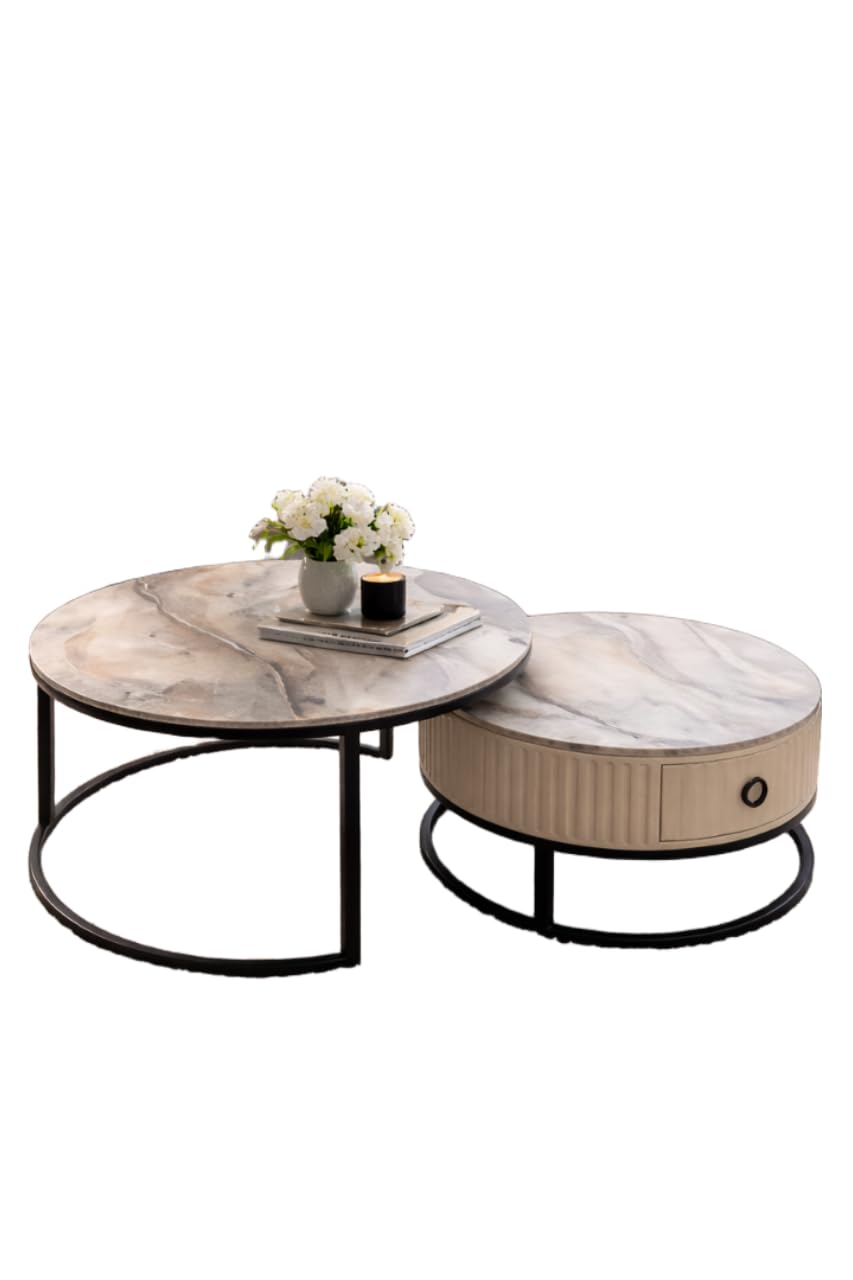 Modern Pedestal Side Table