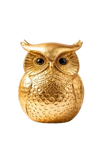 Gold Owl Figurine