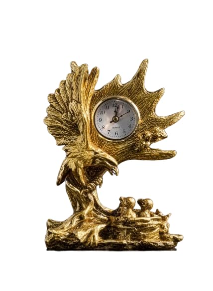 Golden Lion Mantel Clock