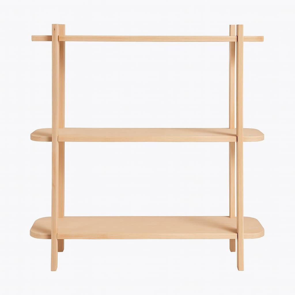 3-Tier Wooden Wall Shelf 46x20