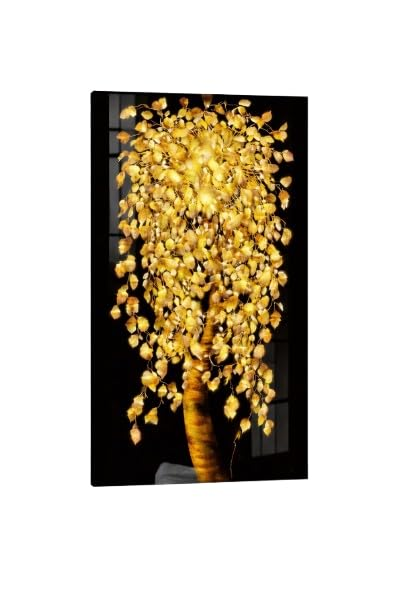 Golden Deer Canvas Art
