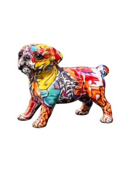 Colourful Pug Sculpture