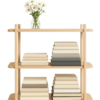 3-Tier Wooden Wall Shelf 31x33