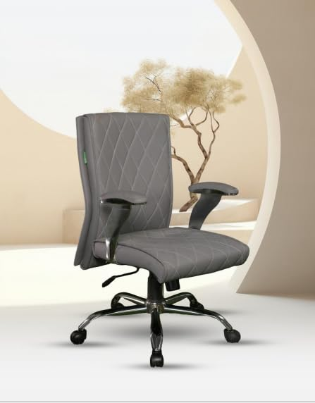 Grey Mid-Back Office Chair