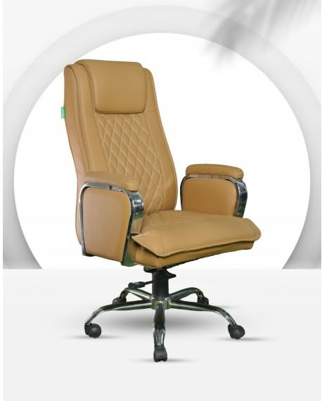 Tan Quilted Executive Chair