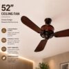 Modern Ceiling Fan with Light