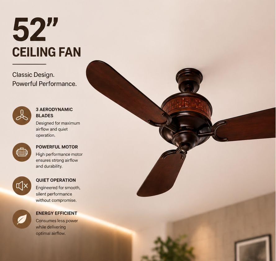Modern Ceiling Fan with Light