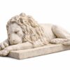 Sitting Lion Statue Set