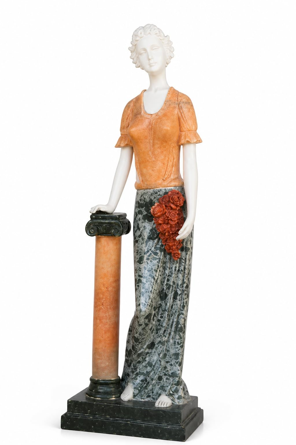 Hand Painted Lady Statue
