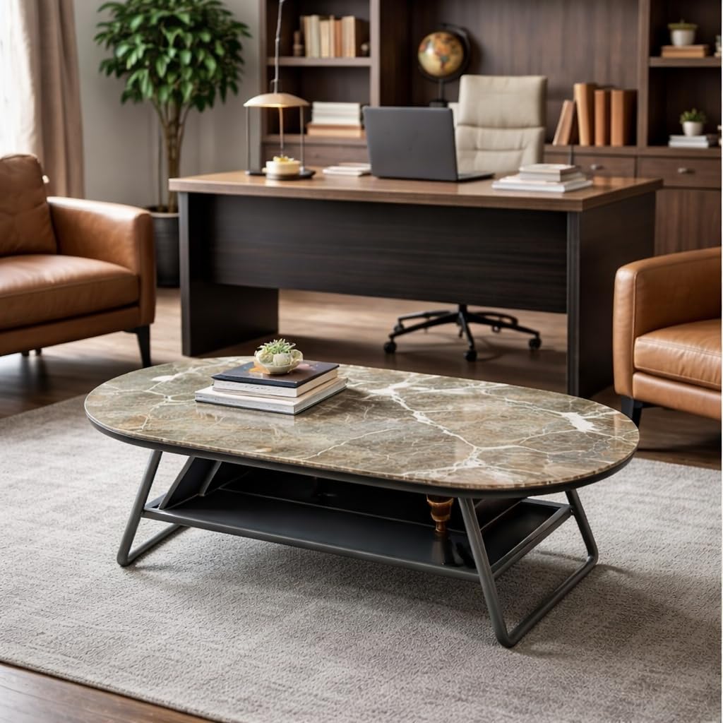Oval Marble Coffee Table