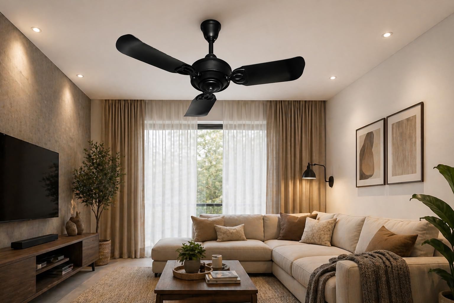 Classic Brown Ceiling Fan