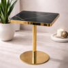 Black Marble Accent Table