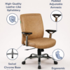 Tan Leatherette Office Chair