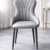Grey Faux Leather Dining Chair