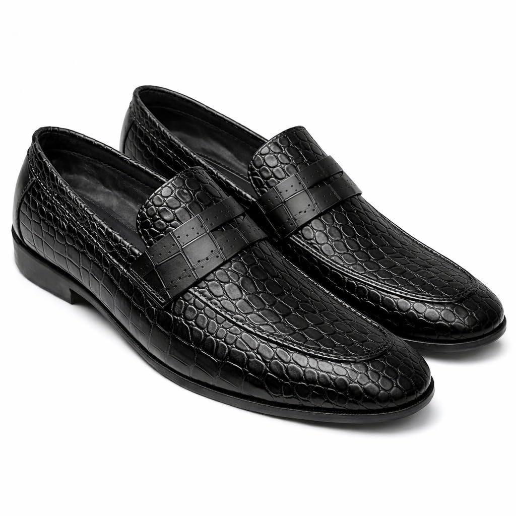 Black Penny Loafers Size 7