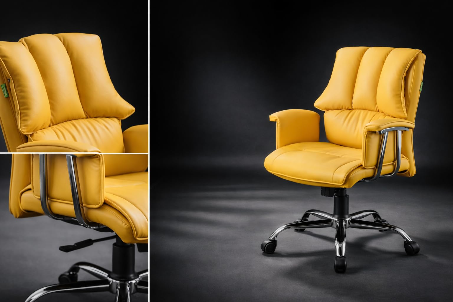Yellow Mid-Back Office Chair
