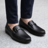 Black Bit Loafers Size 10
