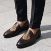 Brown Crest Loafers Size 7