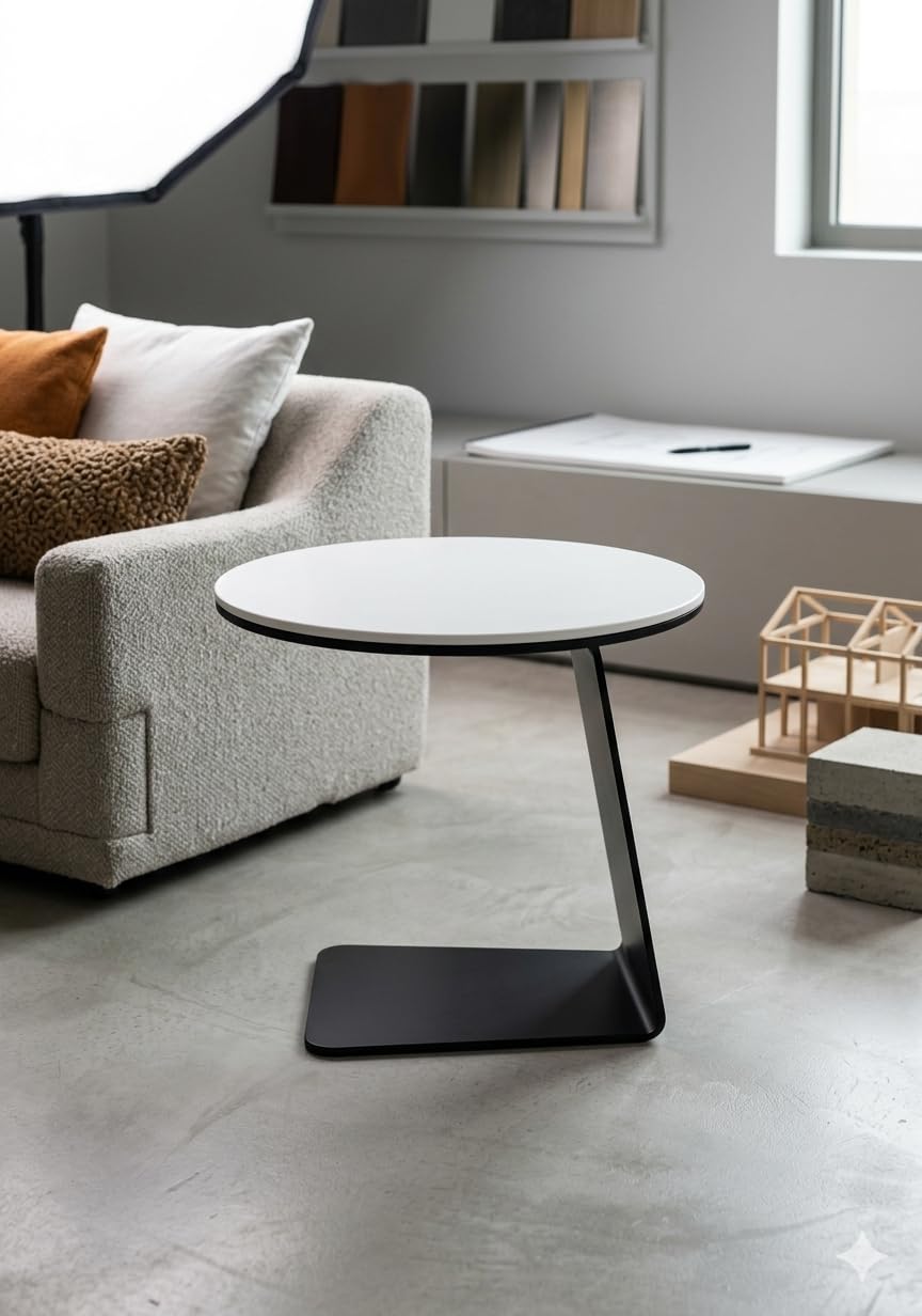 Wood Center Table with Cane