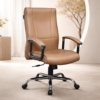 Tan Brown Leatherette Chair