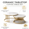 Marble Gold Frame Table
