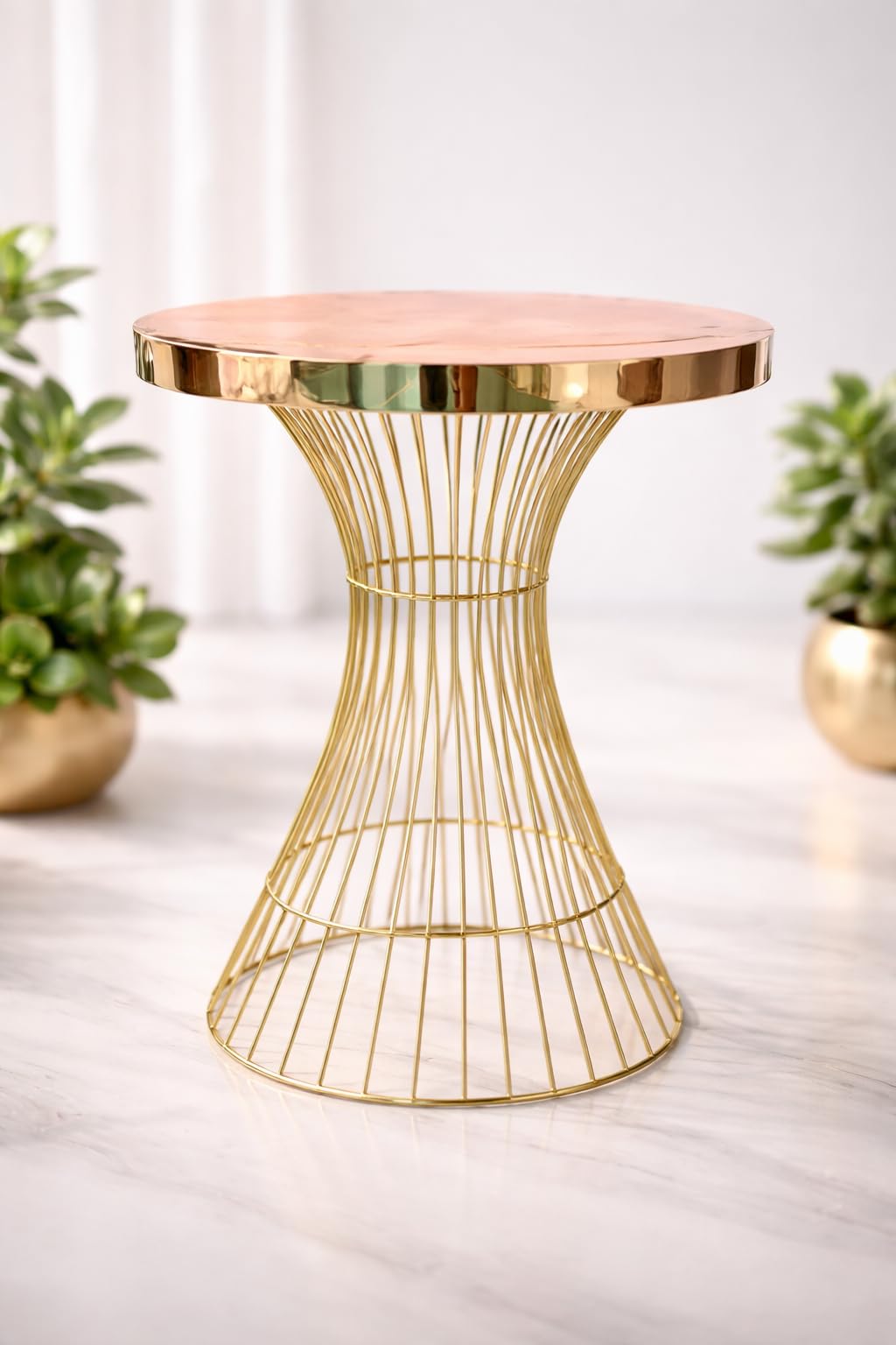 Rose Gold Accent Table