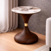 Marble Tulip Side Table