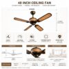 White 3-Blade Ceiling Fan