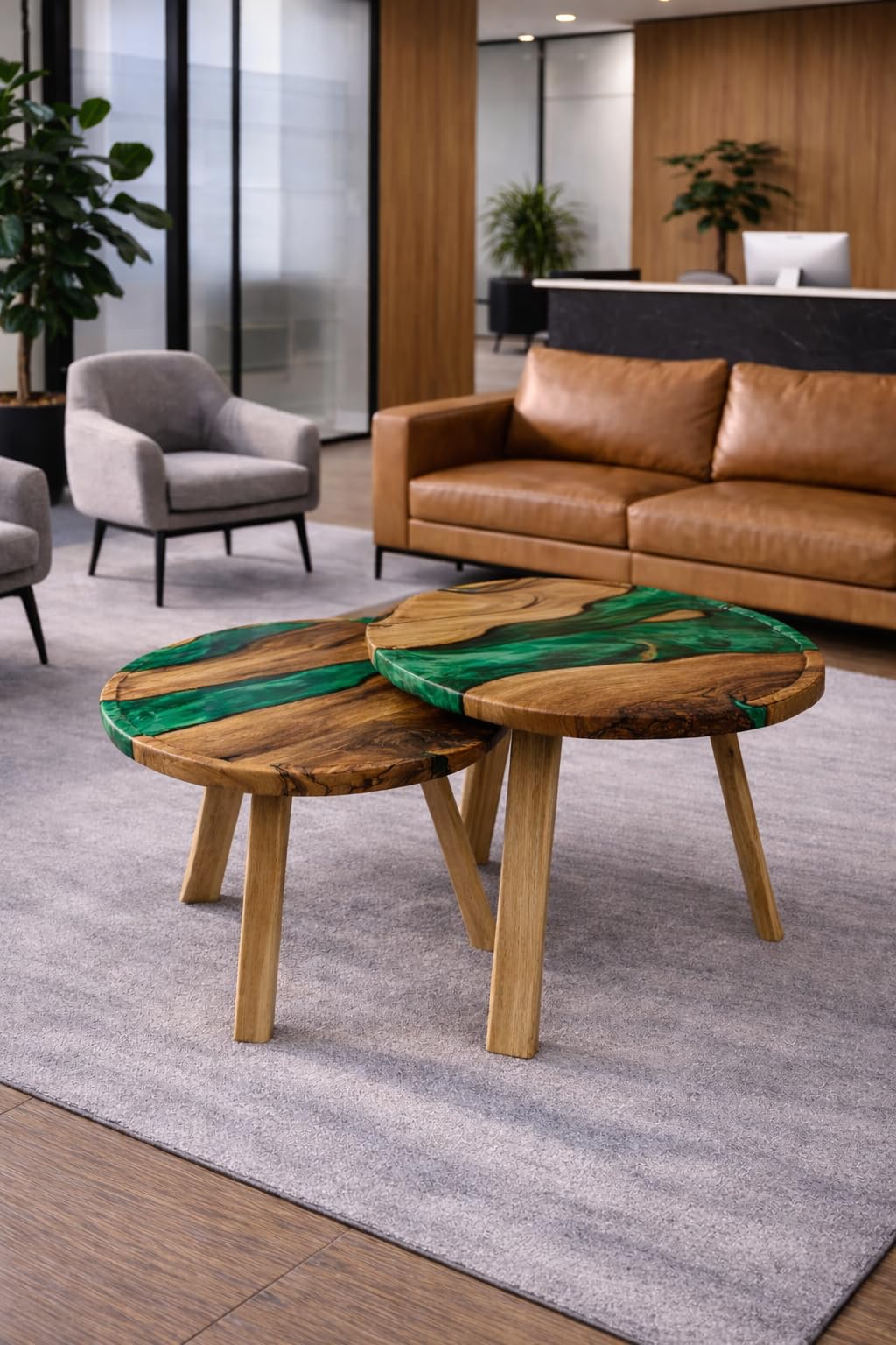 Wooden Resin Coffee Table 05