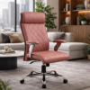 Beige Quilted Executive Chair