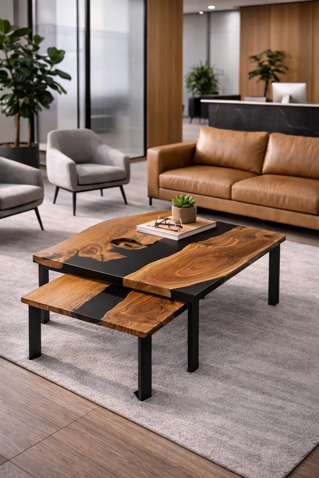 Wooden Resin Coffee Table 04