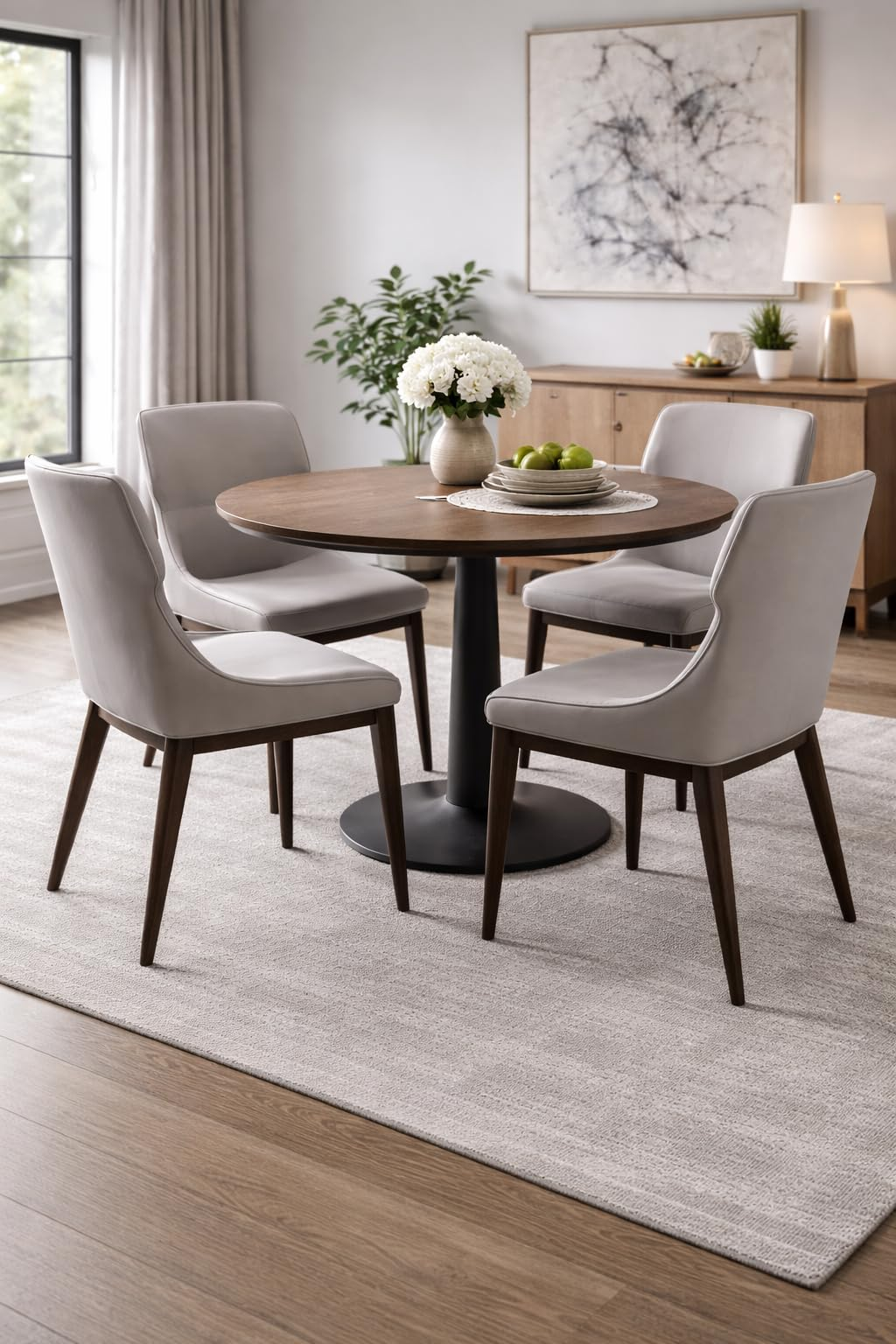 Tan Tufted Dining Chair