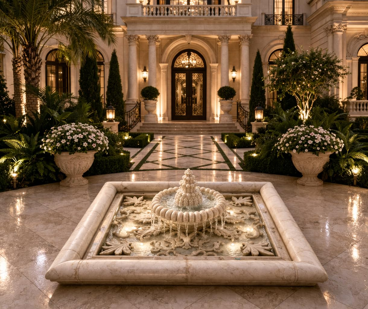 Stone LED Fountain