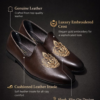 Brown Crest Loafers Size 7