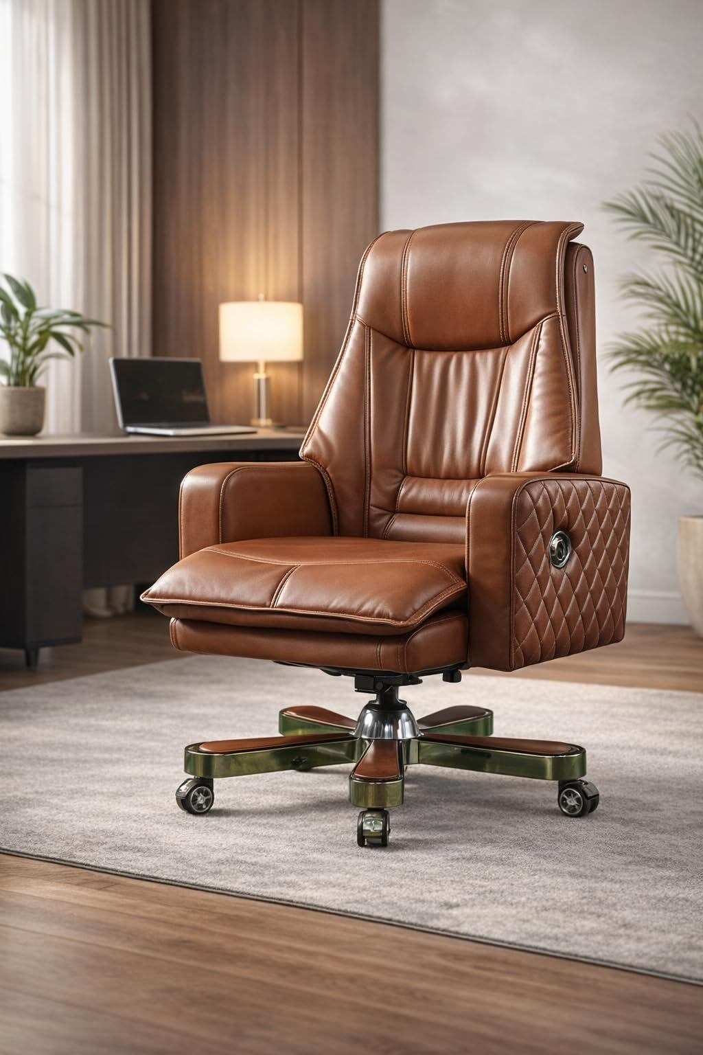 Brown Leather Executive Chair