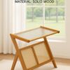Wooden C-Shape Laptop Table