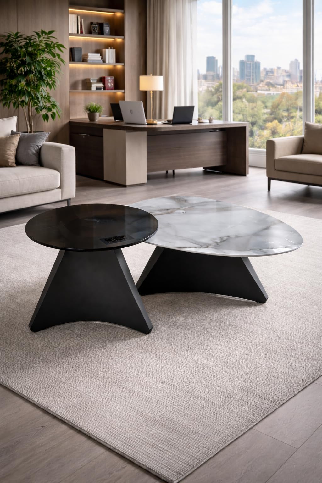 Oval Marble Coffee Table