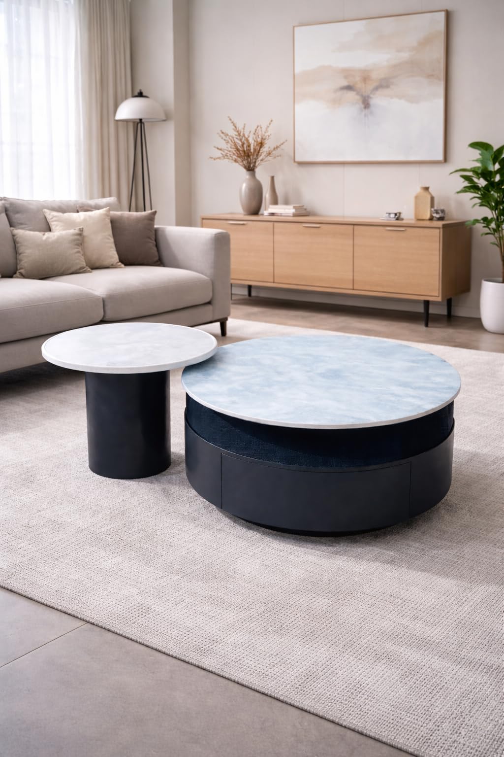 Round Coffee Table Set