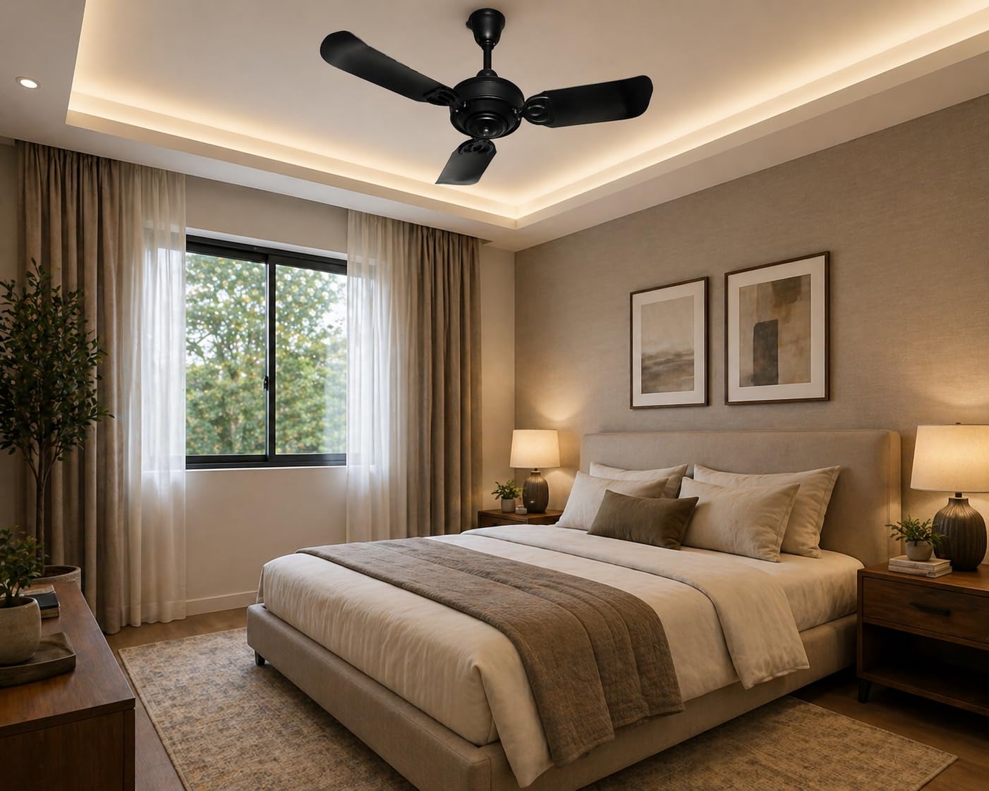 Classic Brown Ceiling Fan