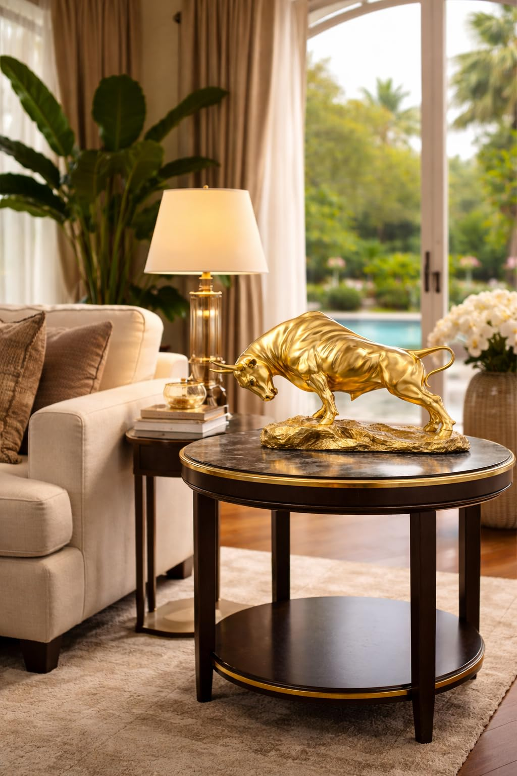 Gold Owl Figurine