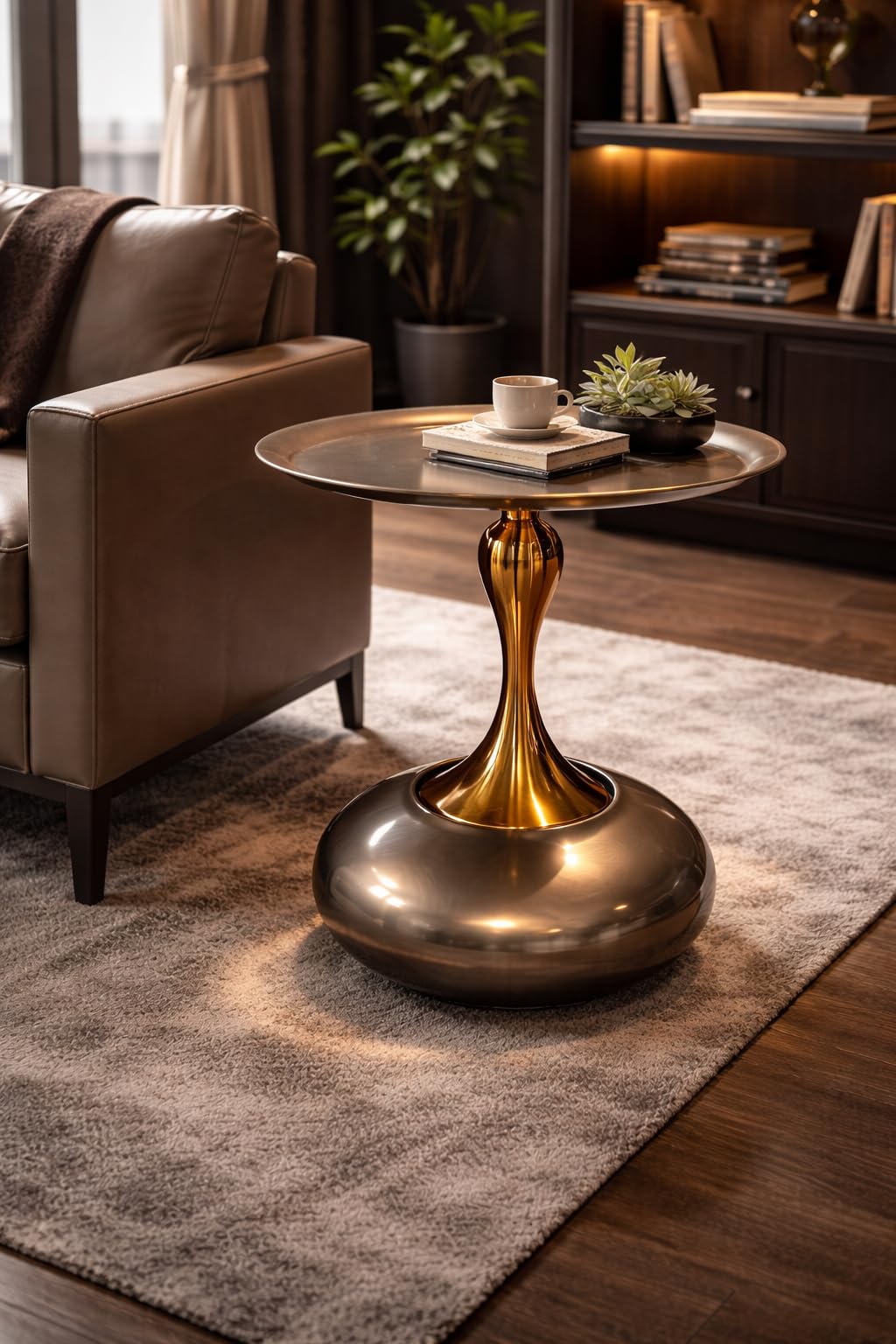 Rose Gold Accent Table