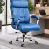 Grey Leatherette Office Chair