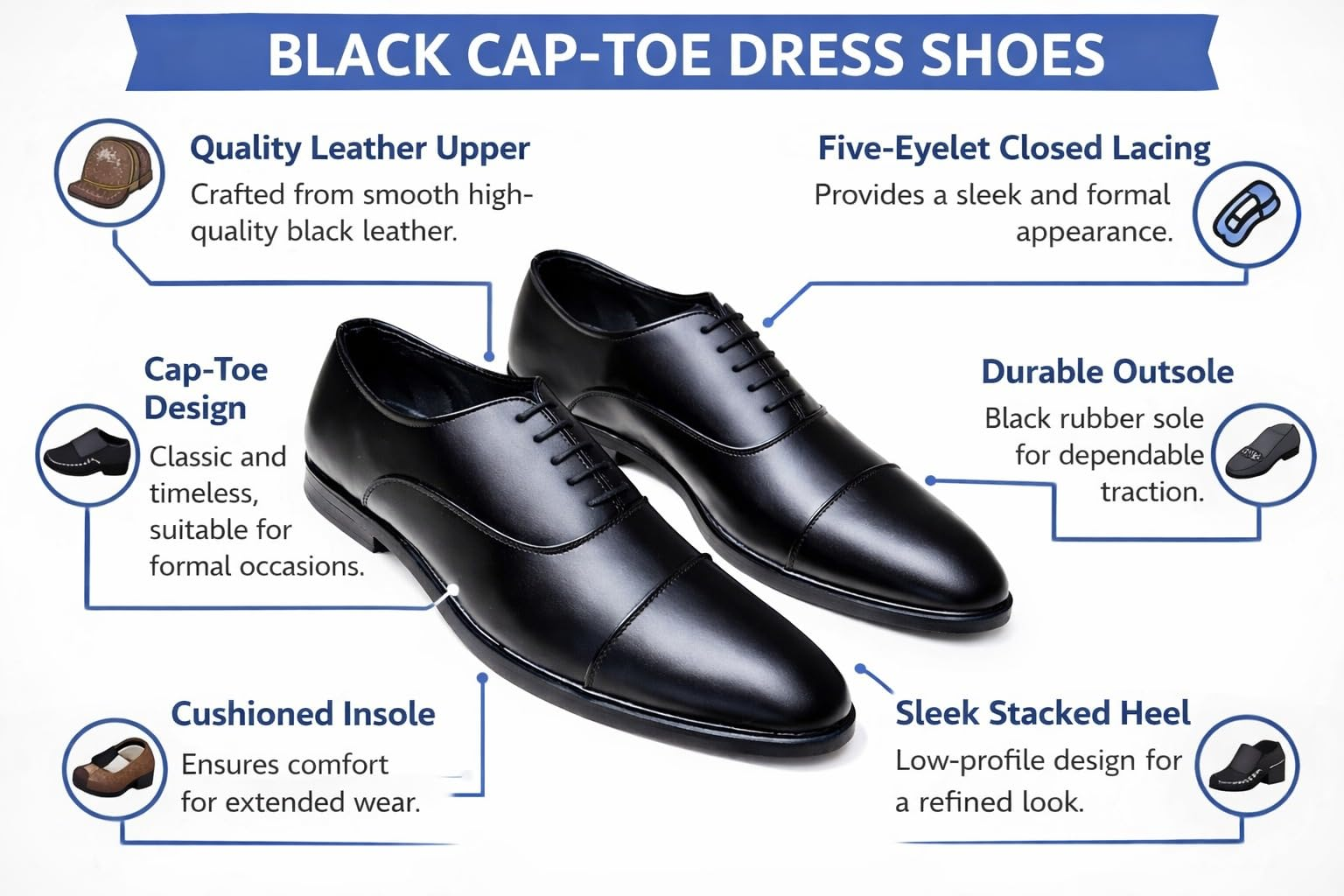Black Dress Shoes Size 7