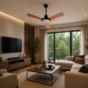 Rattan Wicker Ceiling Fan