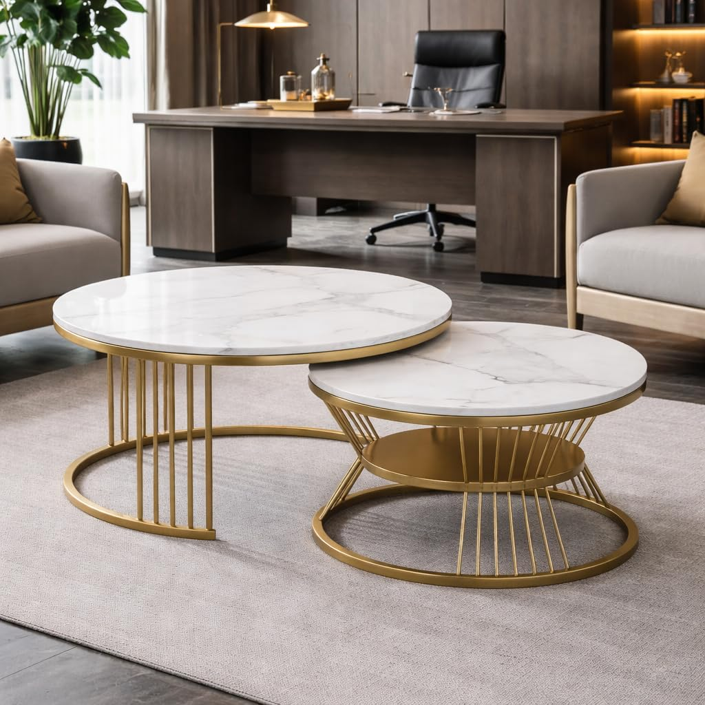 Marble Gold Frame Table