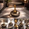 Rose Gold Accent Table