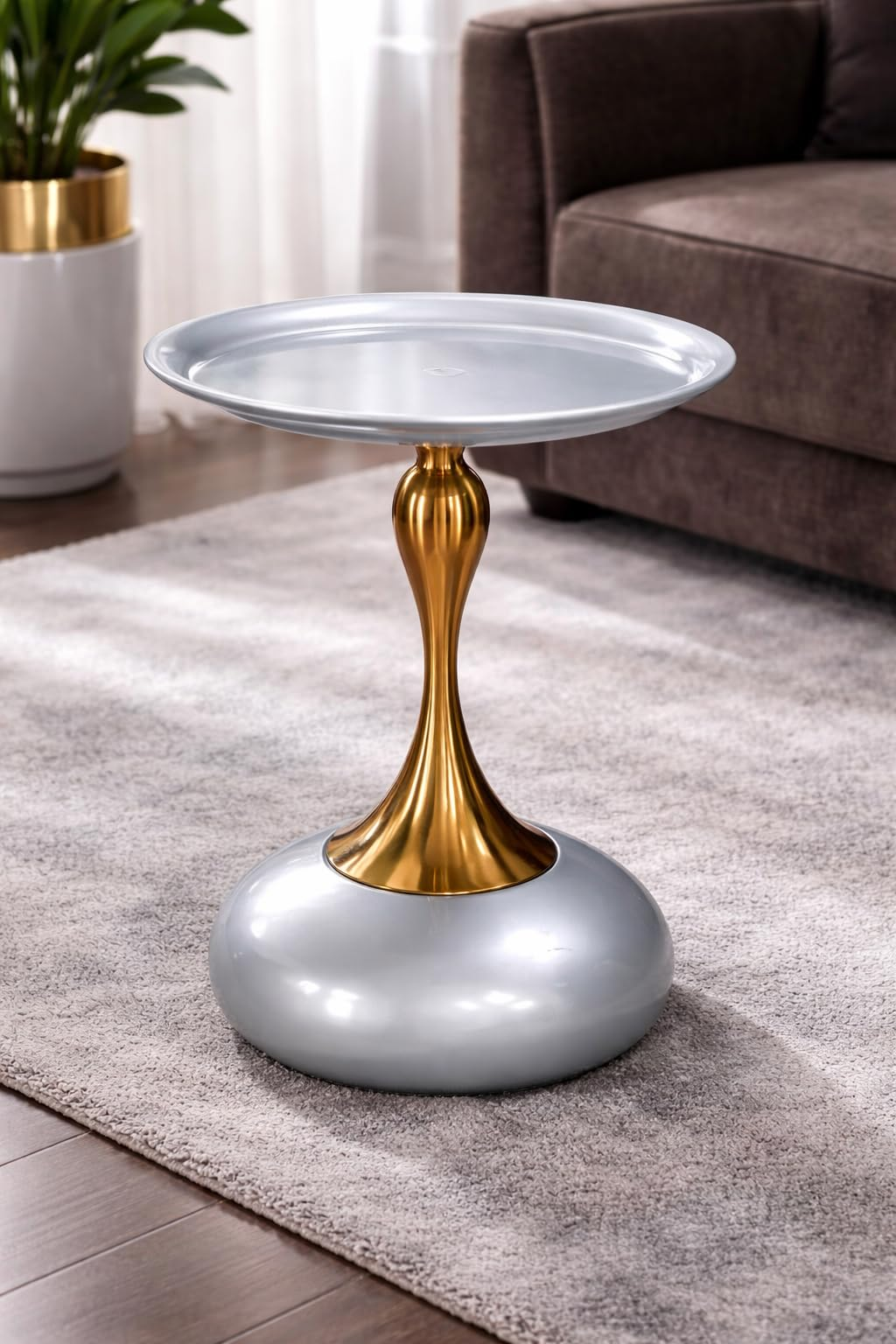 Marble Coffee Table with Drawer